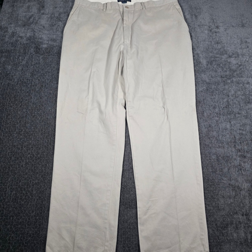 Polo Ralph Lauren Mens Tan Khaki Cotton Twill Chino Pants 40x32 Straight Leg
